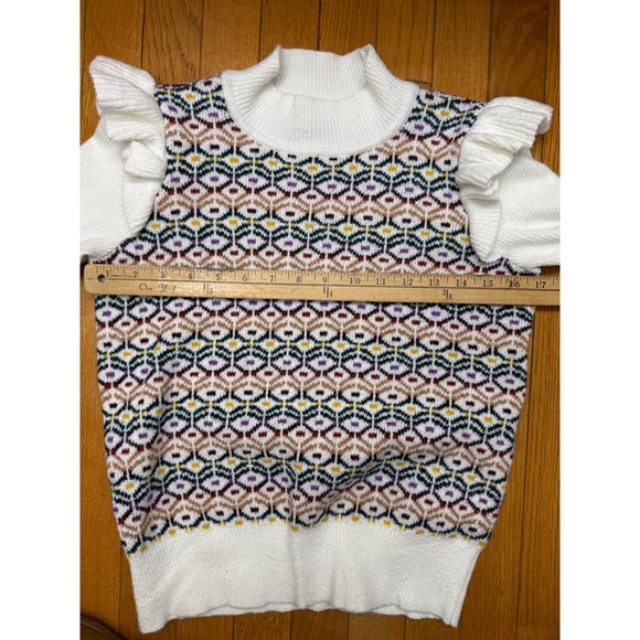 LOFT Multicolor Patterned Sweater - Picture 8 of 9